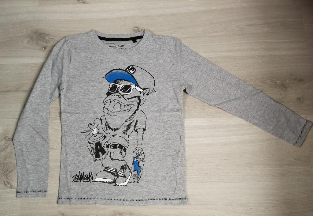 Longsleeve,maat 134, Kinderen en Baby's, Kinderkleding | Maat 134, Ophalen of Verzenden, Zo goed als nieuw, Jongen, Shirt of Longsleeve