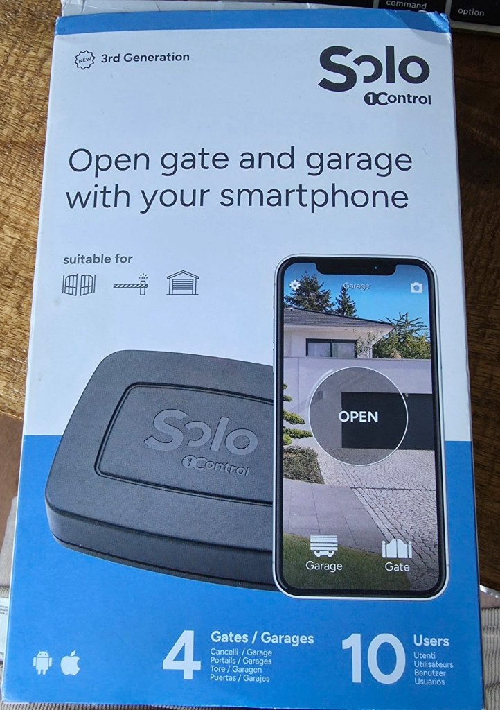 poort en garage opener Solo 1Control 3de generatie, Ophalen of Verzenden, Nieuw
