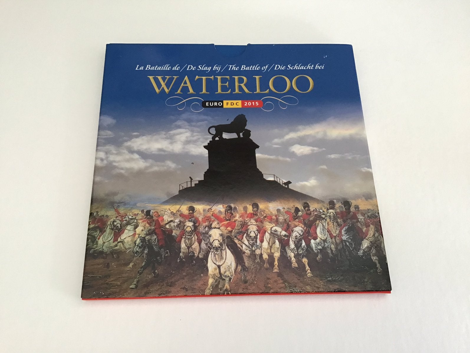 België euroset Waterloo 2015 FDC, Postzegels en Munten, Munten | Europa | Euromunten, Ophalen of Verzenden, België, Overige waardes