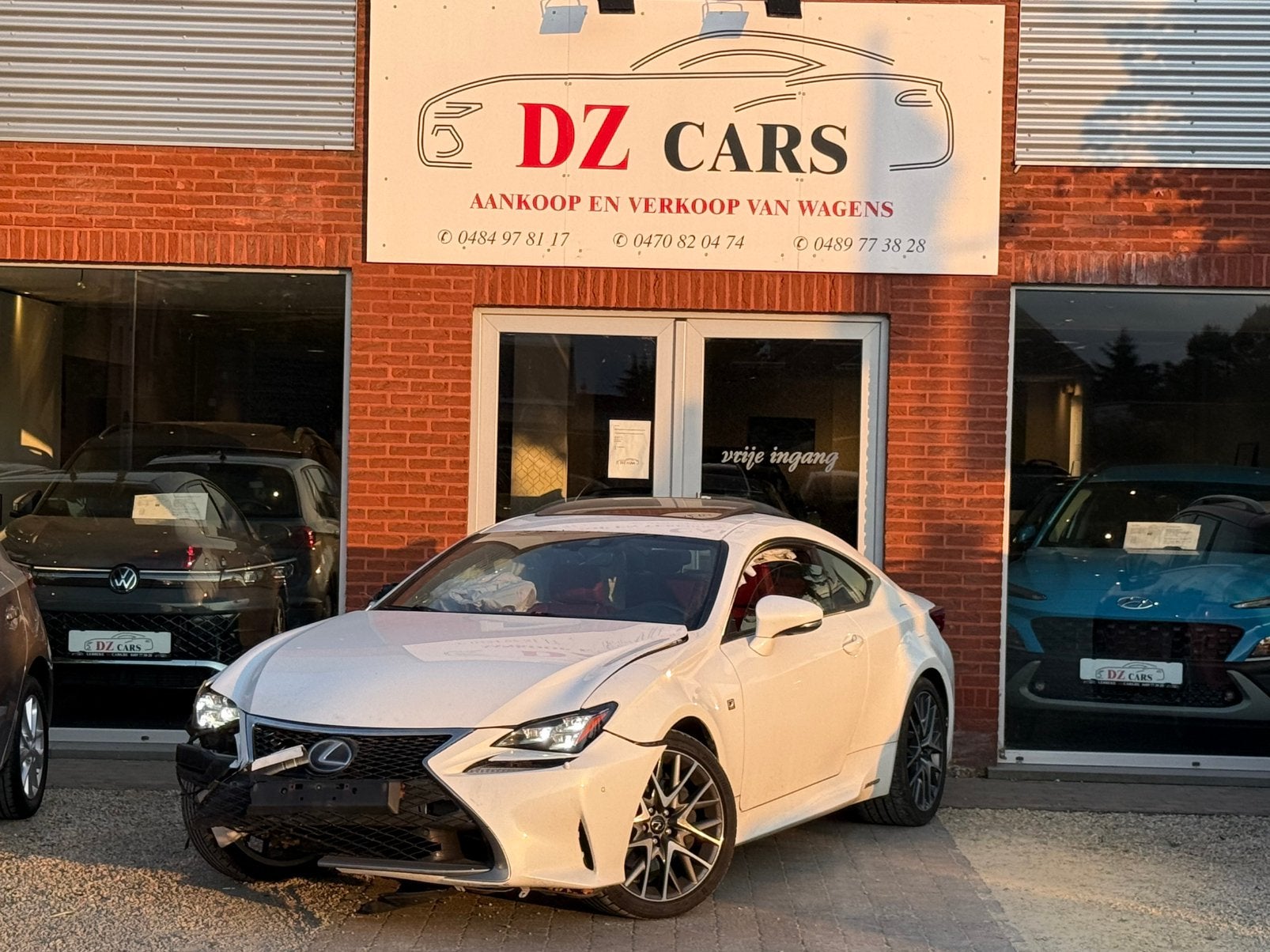 LEXUS RC300 H F-SPORT 2.5I 181PK |️SCHADEWAGEN️NAVI LEDER, 1800 kg, 4 cilinders, Leder, Bedrijf