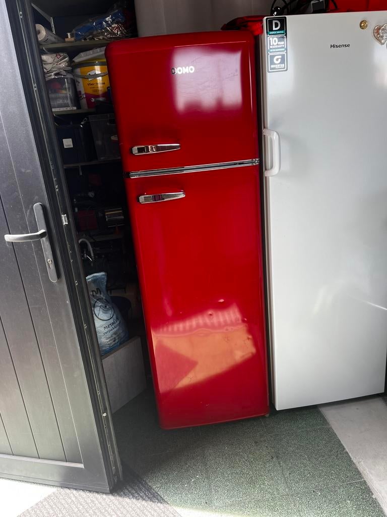 Domo combi frigo diepvries, Elektronische apparatuur, Koelkasten en IJskasten, Ophalen, Gebruikt, 200 liter of meer, 160 cm of meer