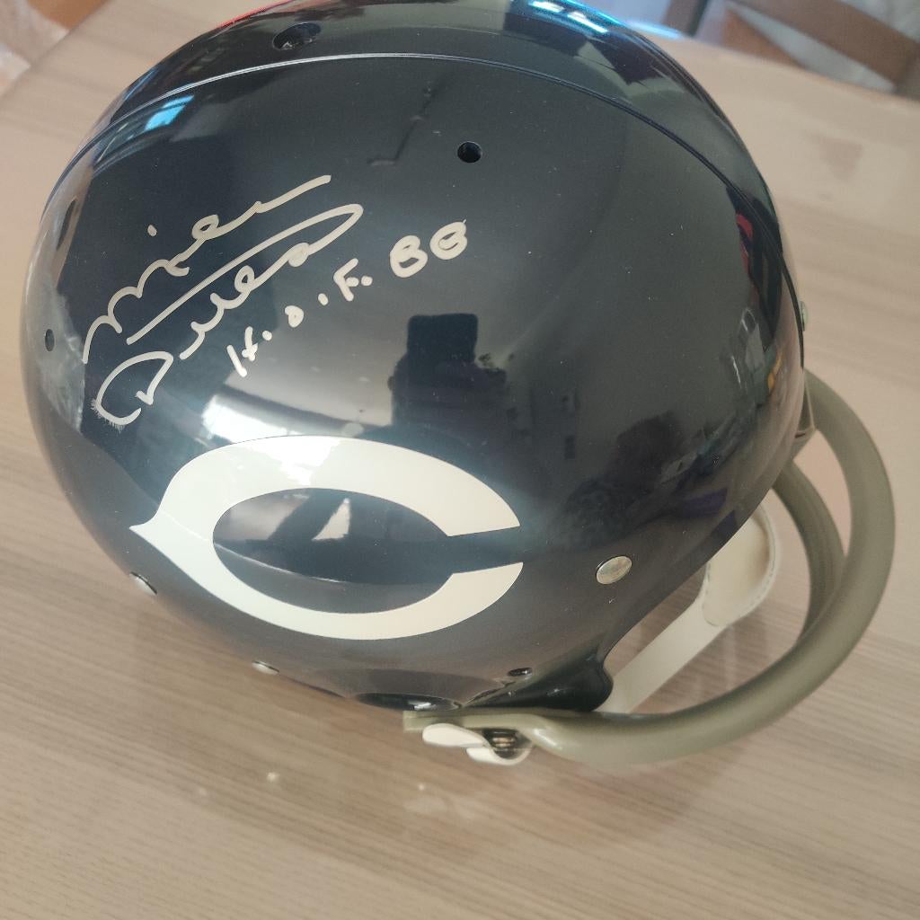 Casque signé Ditka, Chicago Bears, avec inscription « HOF », Enlèvement, Neuf, Autres types