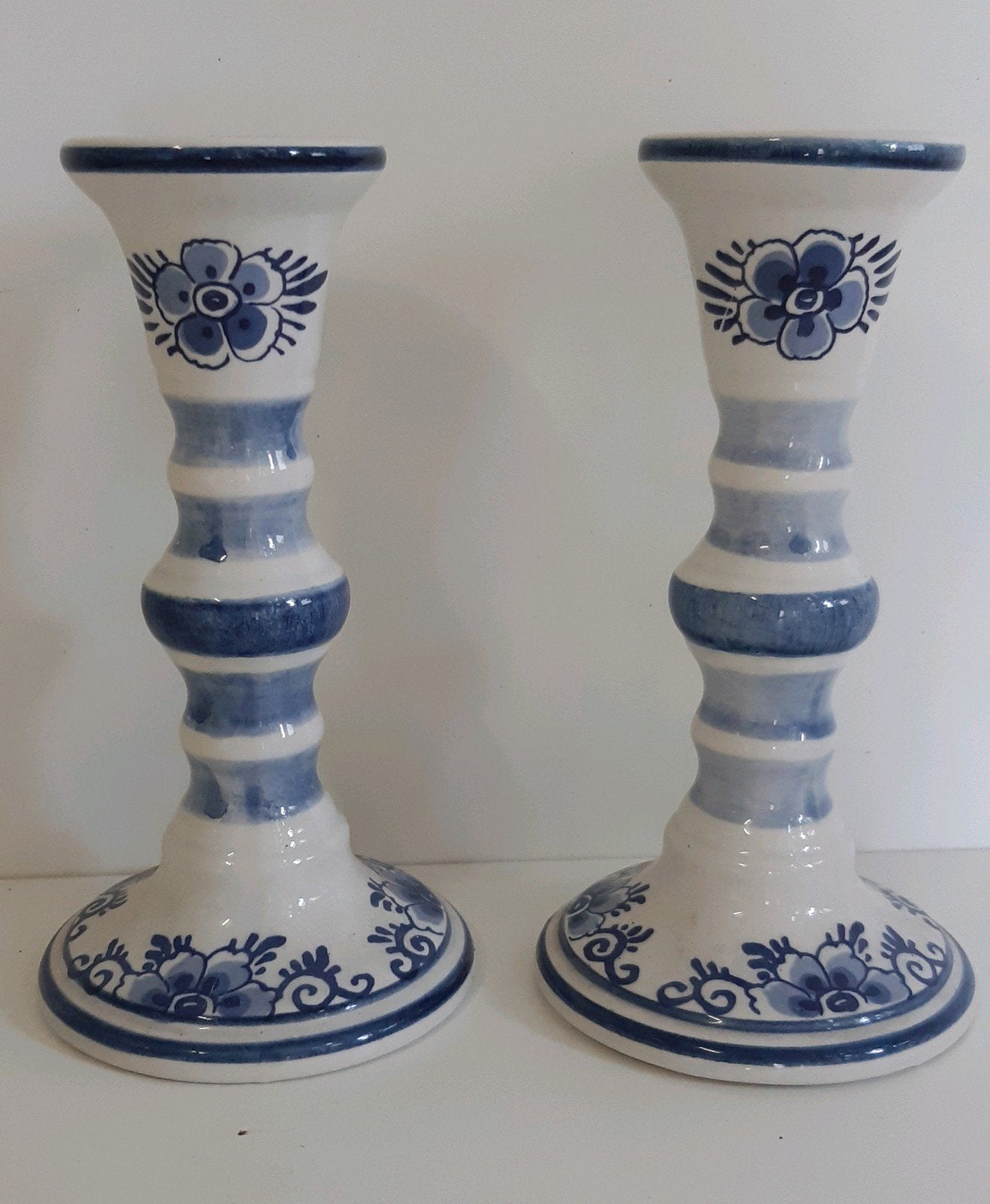 2 KANDELAARS 'DELFTS BLAUW', Ophalen