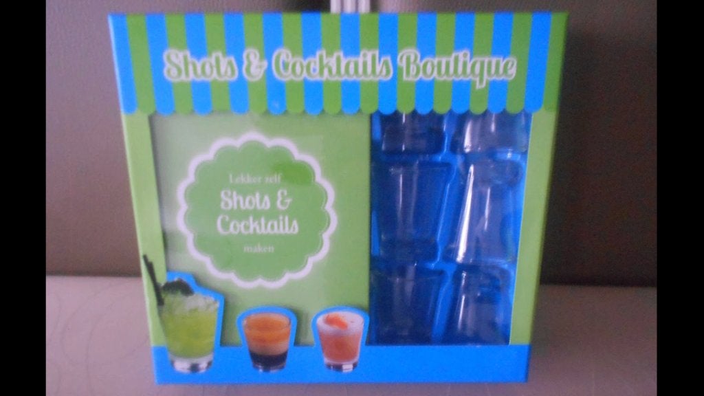 NIEUWE COCTAIL GLAASJES MET RECEPTEN BOEK, Ophalen of Verzenden, Nieuw, Borrel- of Shotglas