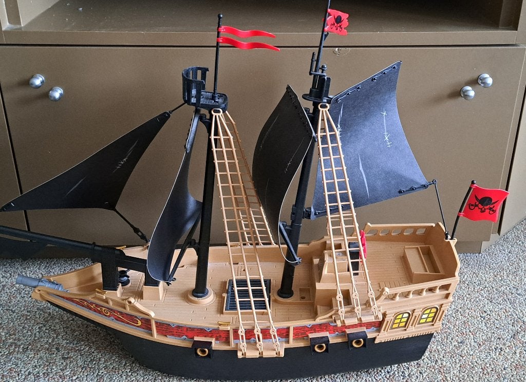 Playmobil piratenschip, Kinderen en Baby's, Ophalen, Pirates, Complete set, Zo goed als nieuw