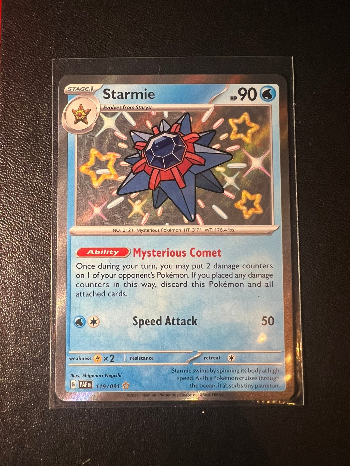 Paldean fates Starmie 119, Ophalen of Verzenden, Zo goed als nieuw
