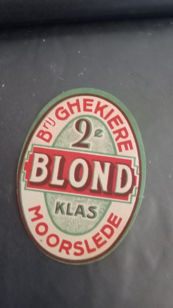 etiket Moorslede Ghekiere, Verzamelen, Ophalen of Verzenden