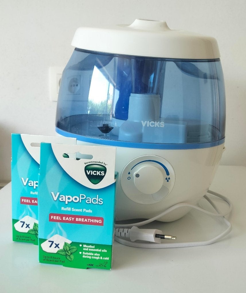 Vicks luchtbevochtiger Sweet dreams + 2 doosjes pads, Electroménager, Équipement de traitement de l'air, Enlèvement, Humidificateur