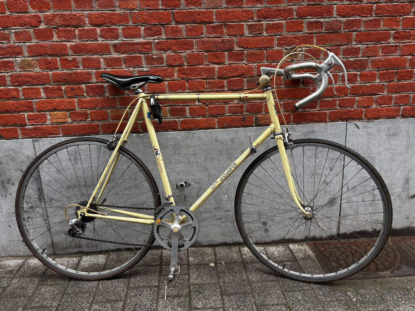 Vélo de course vintage Jan Janssen - années 1980, Vélos & Vélomoteurs, Autres marques, 10 à 15 vitesses, Frein sur jante, 57 à 61 cm