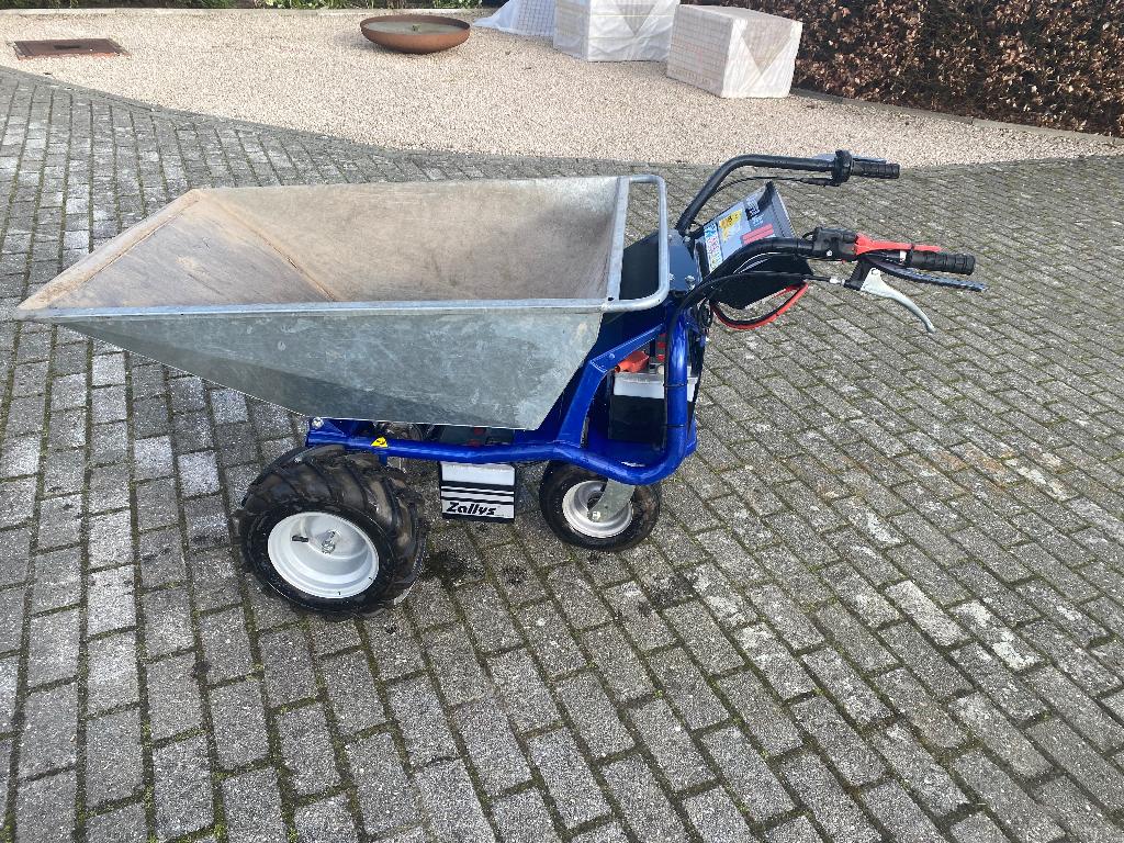 Elektrische kruiwagen Zallys dumper-jet, Tuin en Terras, Kruiwagens, Ophalen, Zo goed als nieuw, Elektrisch, Zallys