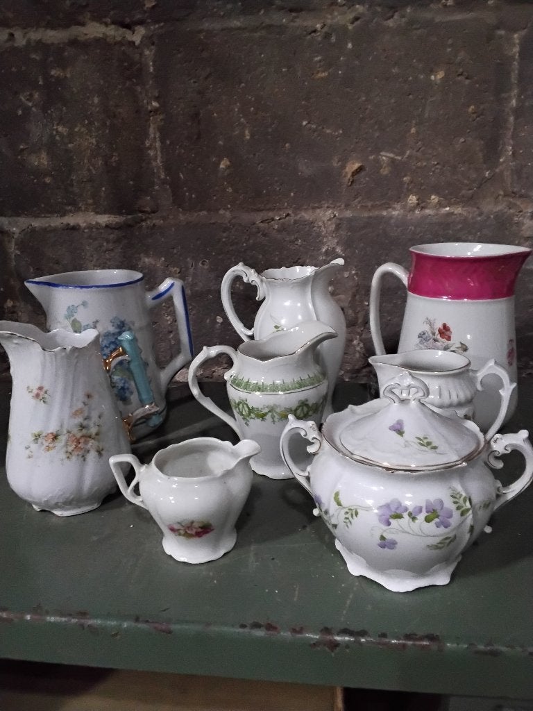 Ancienne porcelaine ,lot pot a lait, Enlèvement
