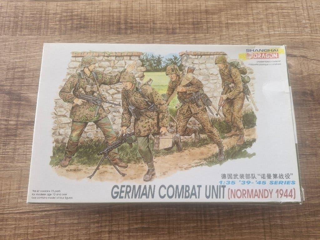 Dragon 1/35 German Combat Unit Normandy 1944, Ophalen of Verzenden, Nieuw, 1:35 tot 1:50, Figuur of Figuren