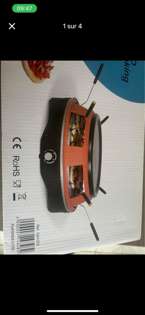 Four a mini-pizza, Ophalen, Nieuw