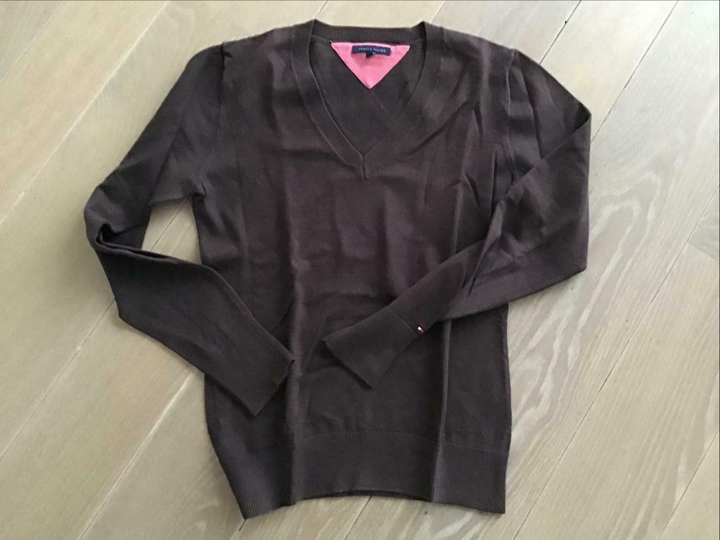 Trui Tommy hilfiger maat medium,nieuwstaat, Verzenden, Zo goed als nieuw, Maat 38/40 (M), Bruin
