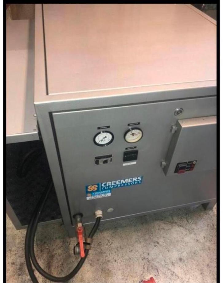 COMPRESSORS --factuur-schroefcompressor -goed en-goedkoop!, Ophalen, Gebruikt, 6 tot 10 bar, Mobiel