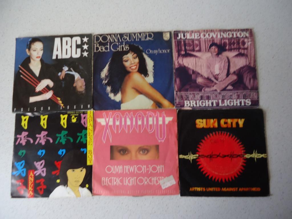 Part 154 - 6 Singles van ABC, Donna Summer, Julie Covington,, Ophalen of Verzenden, Gebruikt, Pop