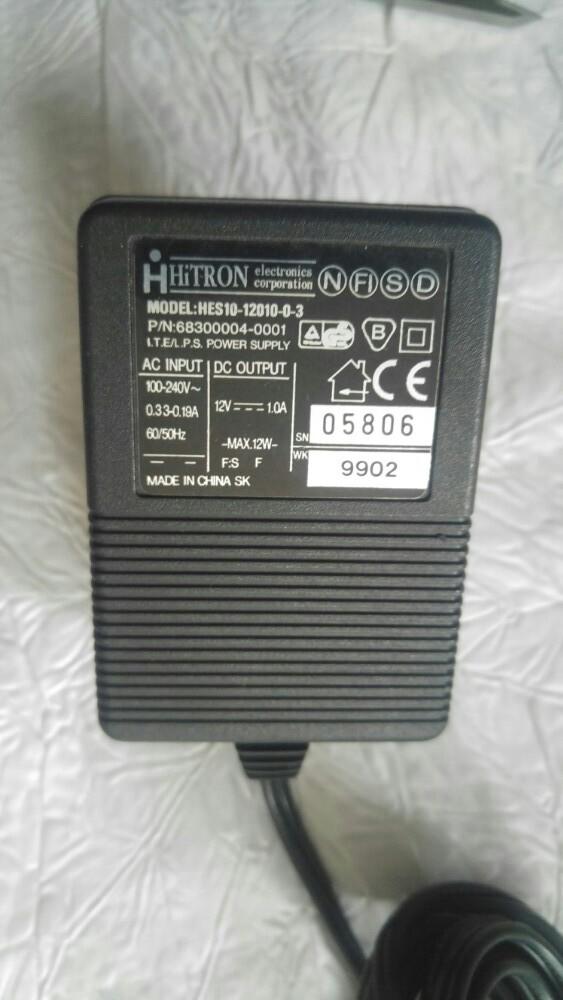 Chargeur lader hitron HES10-12010-0-3 12v 1A 12w max, Enlèvement ou Envoi, Comme neuf