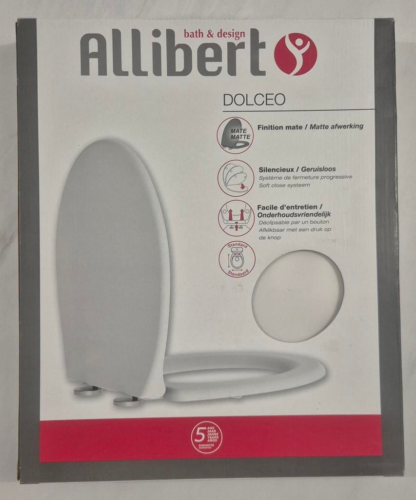 Nieuwe luxe toiletbril: Allibert, model Dolceo, Huis en Inrichting, Badkamer | Badtextiel en Accessoires, Nieuw, Ophalen of Verzenden