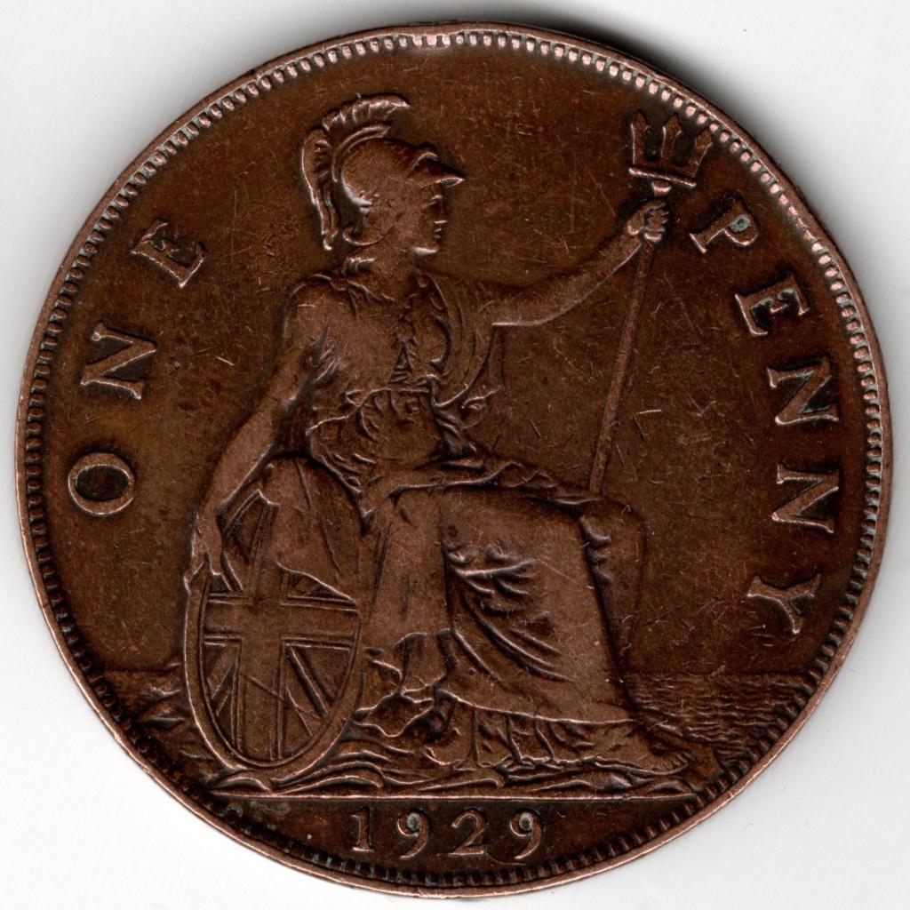 Royaume-Uni : Penny 1929 KM#838 Ref 16511, Enlèvement ou Envoi, Autres pays, Monnaie en vrac