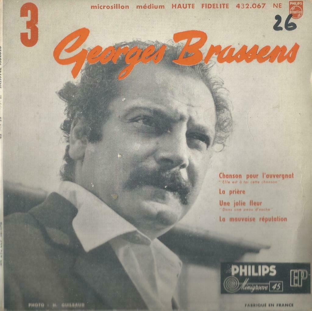 Georges Brassens – Chanson pour l’auvergnal / La prière - EP, Ophalen of Verzenden, Gebruikt, Pop