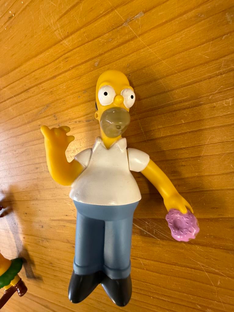 Plastic figuur Homer Simpsons, Verzamelen, Ophalen of Verzenden, Zo goed als nieuw, Tv, Beeldje, Replica of Model