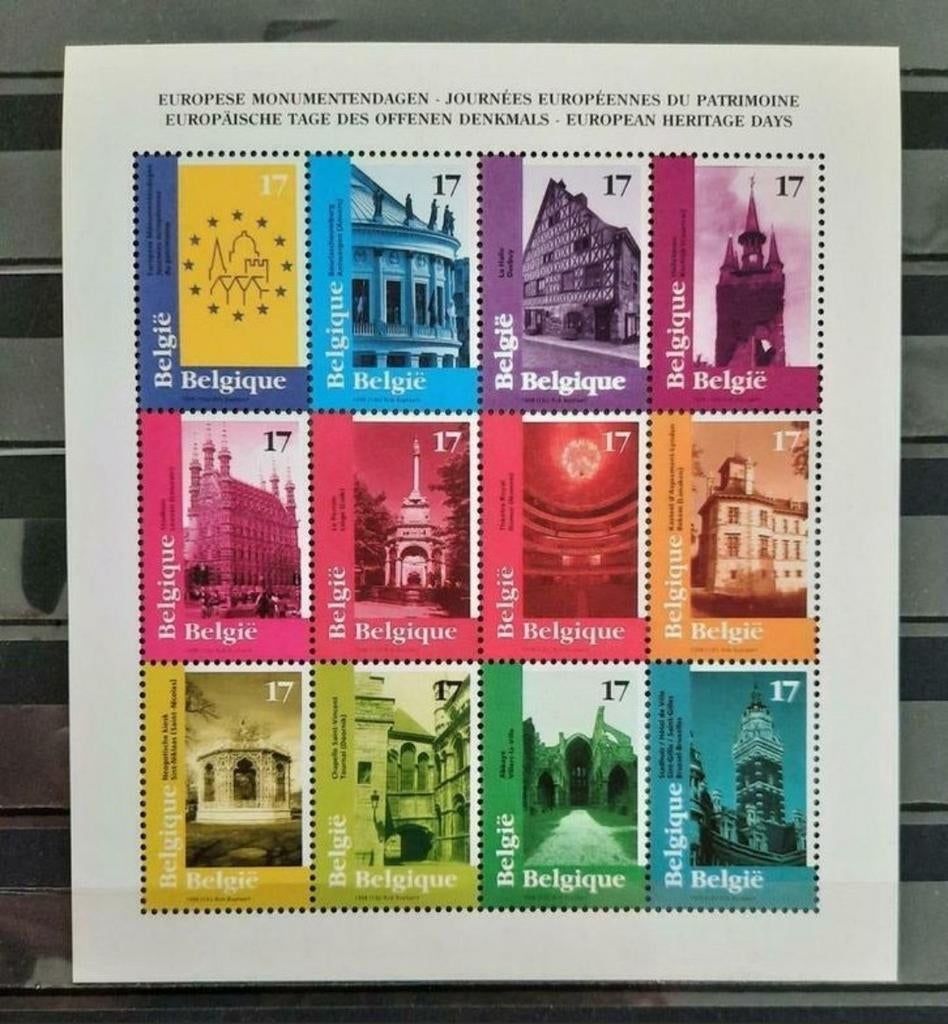 Belgique : COB 2763/74 ** Pour le tourisme 1998., Sans timbre, Neuf, Enlèvement ou Envoi, Non oblitéré