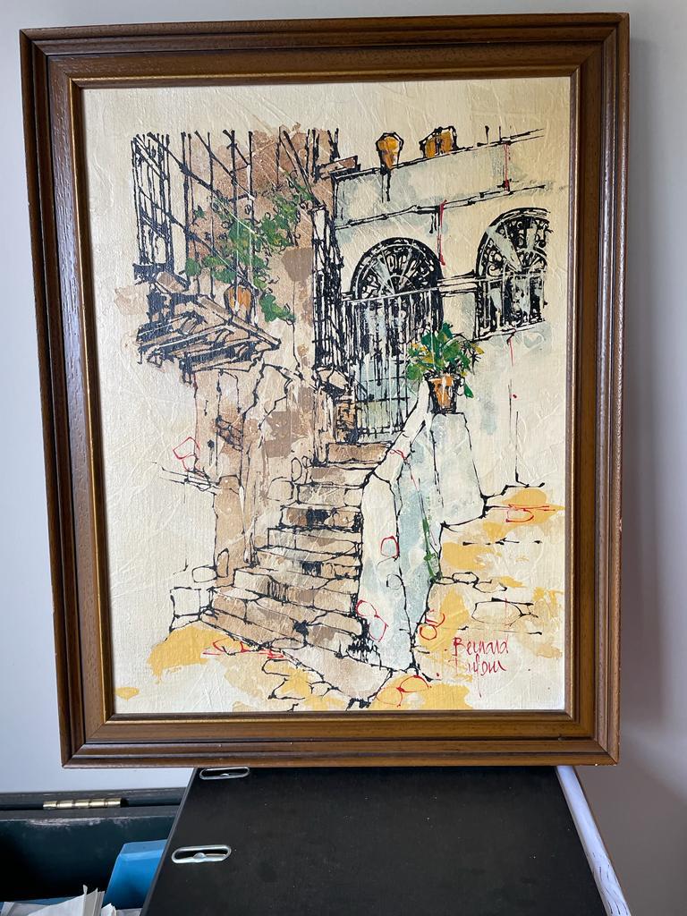 Origineel Bernard Dufour olieschilderij op doek, Antiek en Kunst, Ophalen