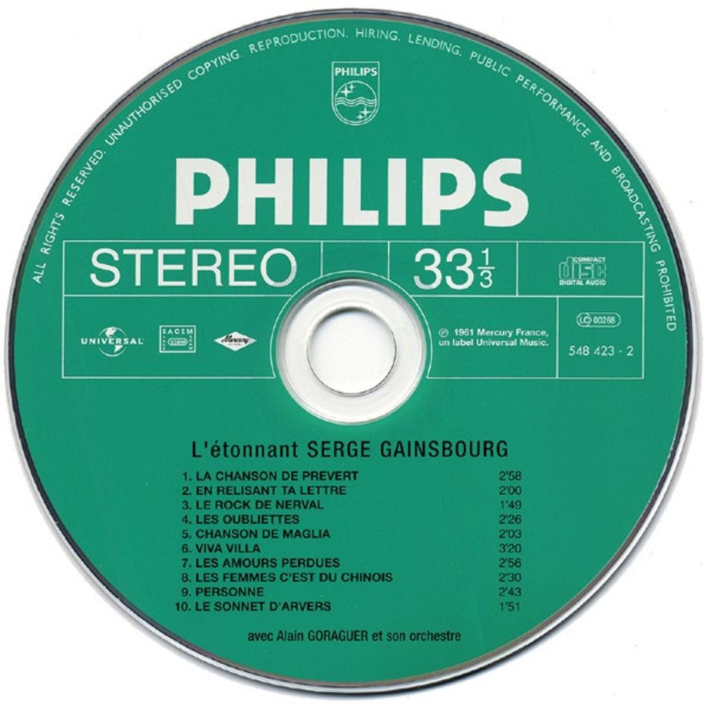 Serge Gainsbourg – L'Étonnant Serge Gainsbourg Album CD 💿, Enlèvement ou Envoi, Comme neuf