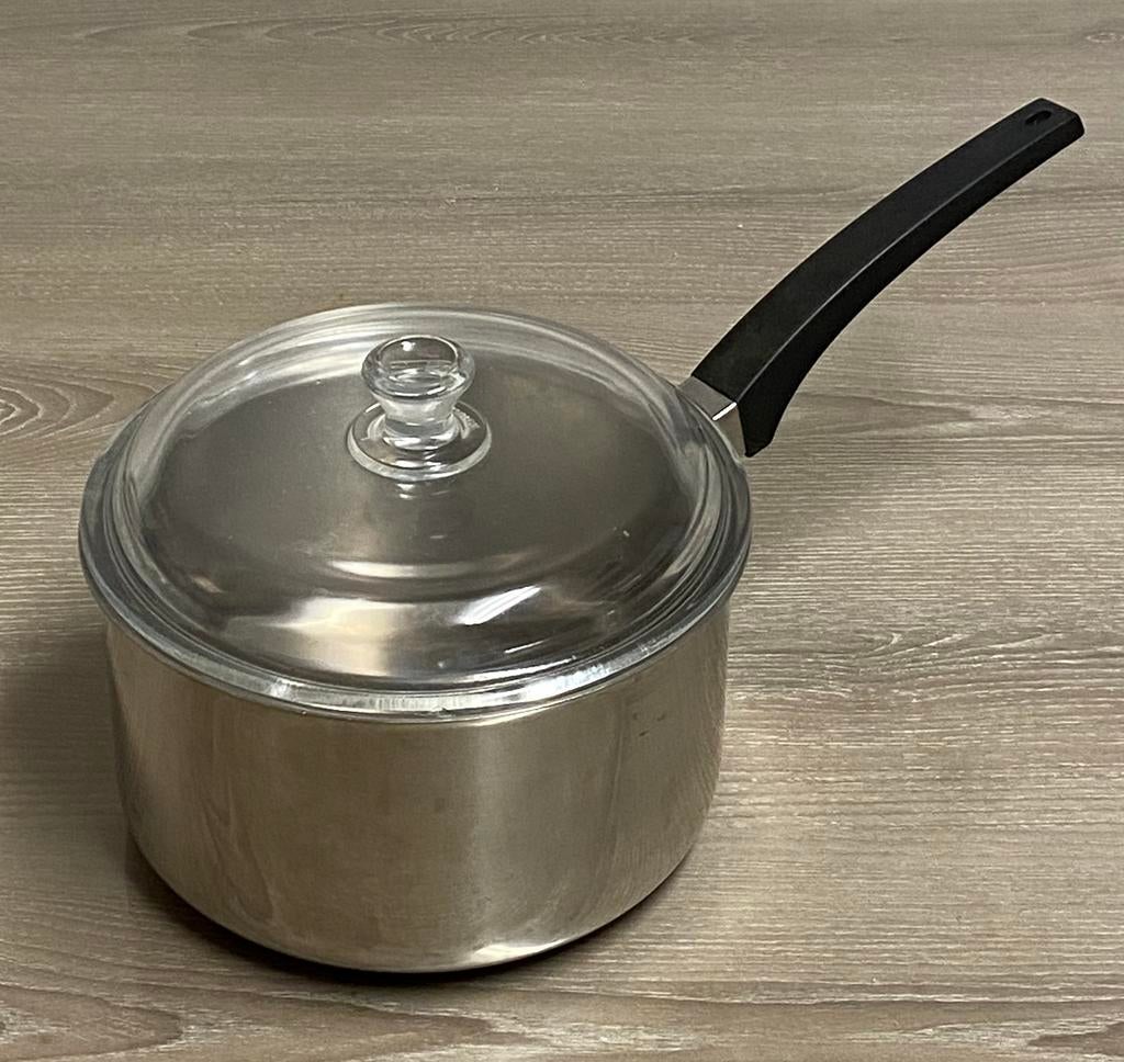 Casserole en inox, prijs: 7€, Ophalen of Verzenden, Zo goed als nieuw, Inox, Kookpan of Snelkookpan