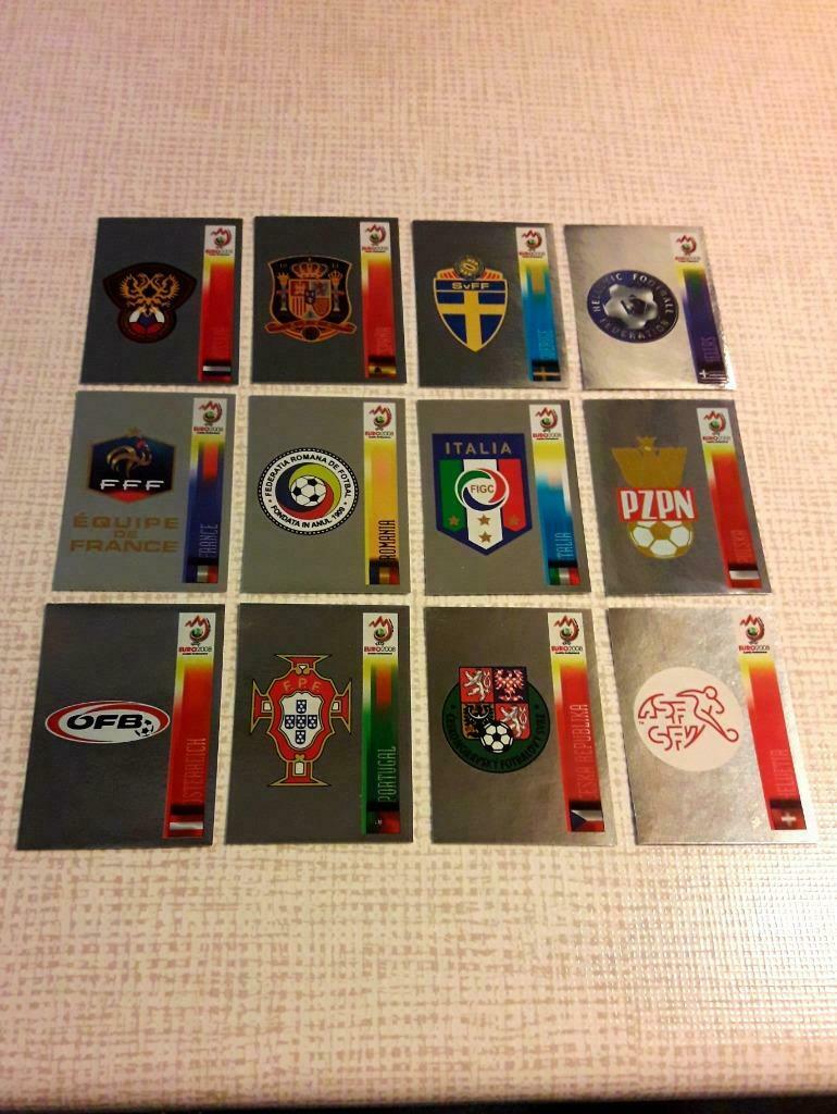 Panini 'brasil edition'EK 2008 12x embleem badge +2 spelers, Enlèvement ou Envoi, Neuf