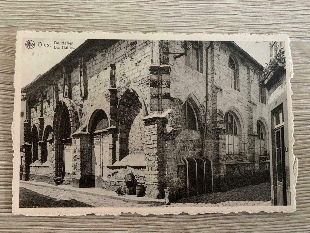 Oude postkaart Diest - De Hallen, Verzamelen, Ophalen, Vlaams-Brabant