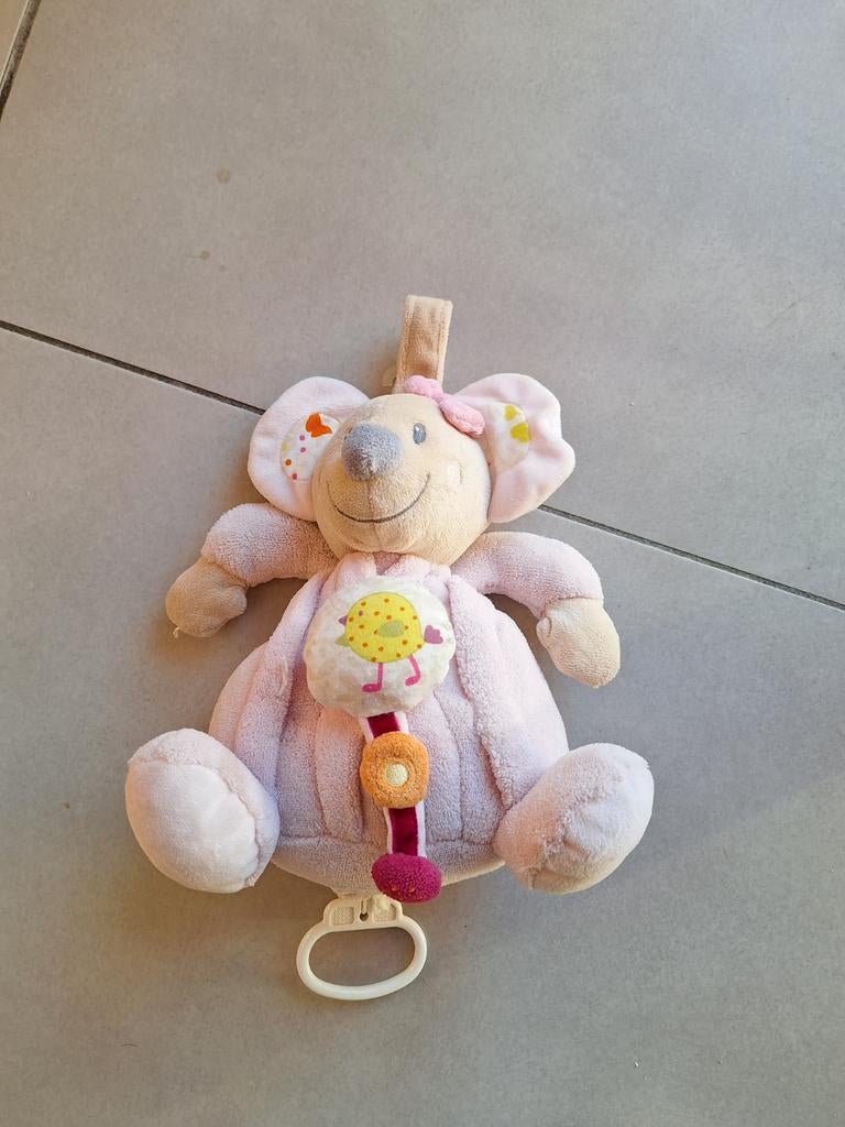 Knuffel Nicotoy Doudou Souris muzikaal, Ophalen of Verzenden, Zo goed als nieuw, Beer