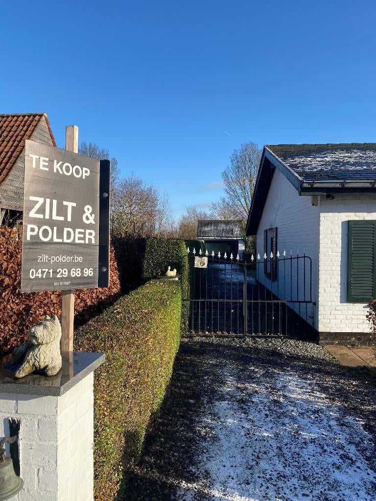 TE KOOP– Mooi grondstuk met bungalow, Immo, 500 tot 1000 m², Provincie West-Vlaanderen, 202 UC, Vrijstaande woning