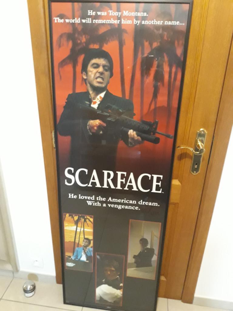 Affiche SCARFACE 160X55, Enlèvement, Comme neuf, Synthétique