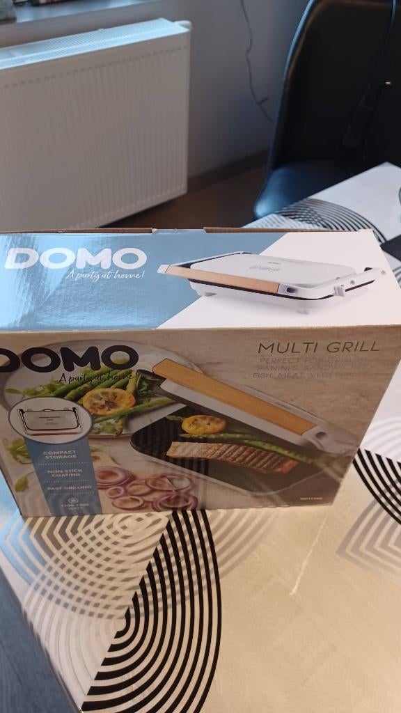 Multi grill DOMO BLANC DO1176G, Elektronische apparatuur, Contactgrills, Ophalen, Nieuw