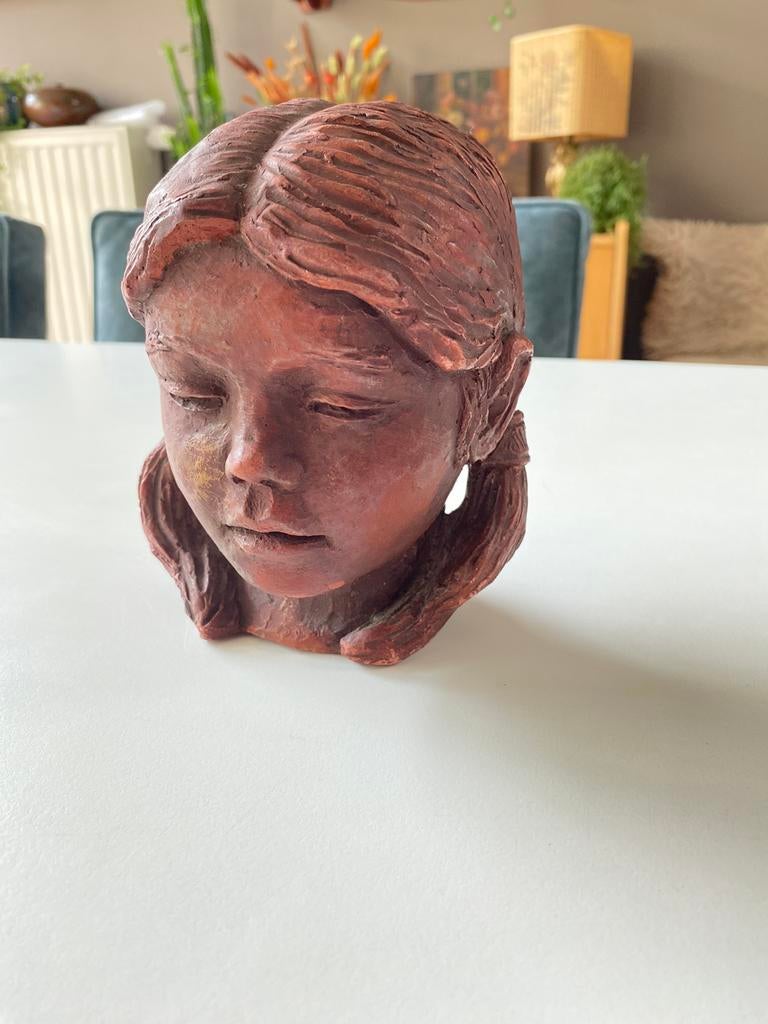 Jo Ritt meisjeshoofd, Antiek en Kunst, Ophalen