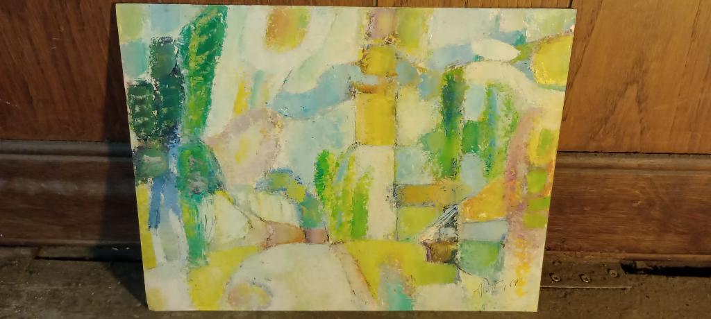 Peinture/pastel huile Serge Montegnie, 1964, 32x24, n539, Enlèvement ou Envoi