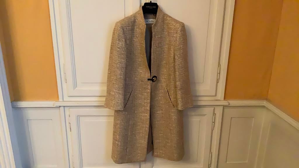 Dames mantel, Ophalen of Verzenden, Zo goed als nieuw, Maat 38/40 (M)