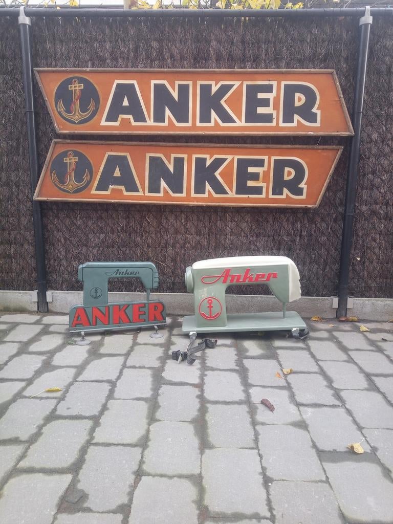 Oude reclame anker, Ophalen