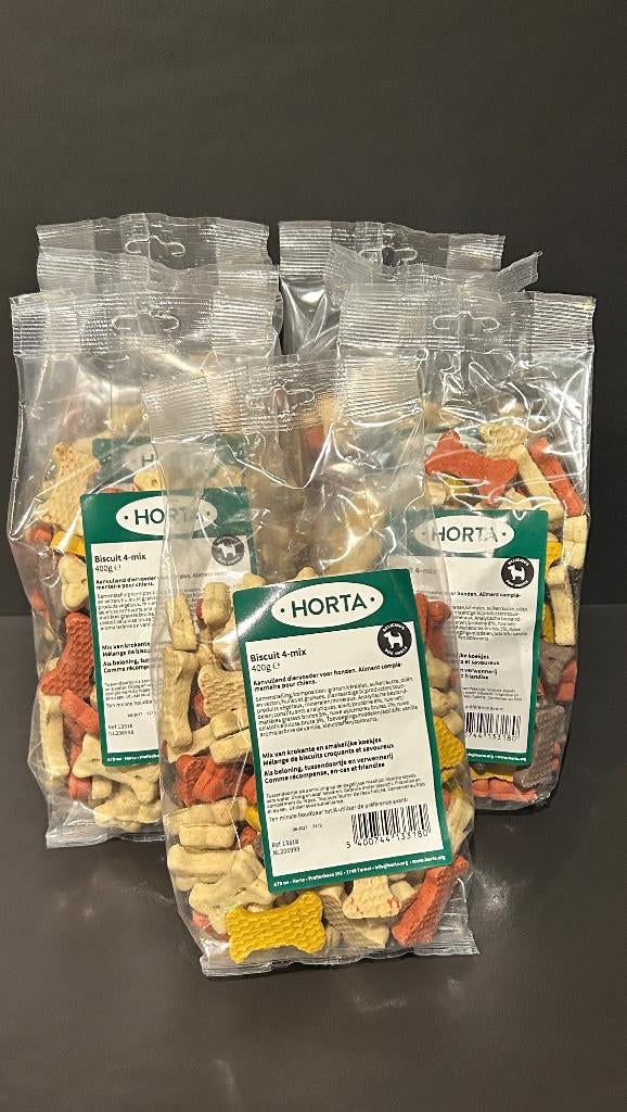 7 x Horta biscuit 4-mix 400g, Dieren en Toebehoren, Ophalen of Verzenden, Hond