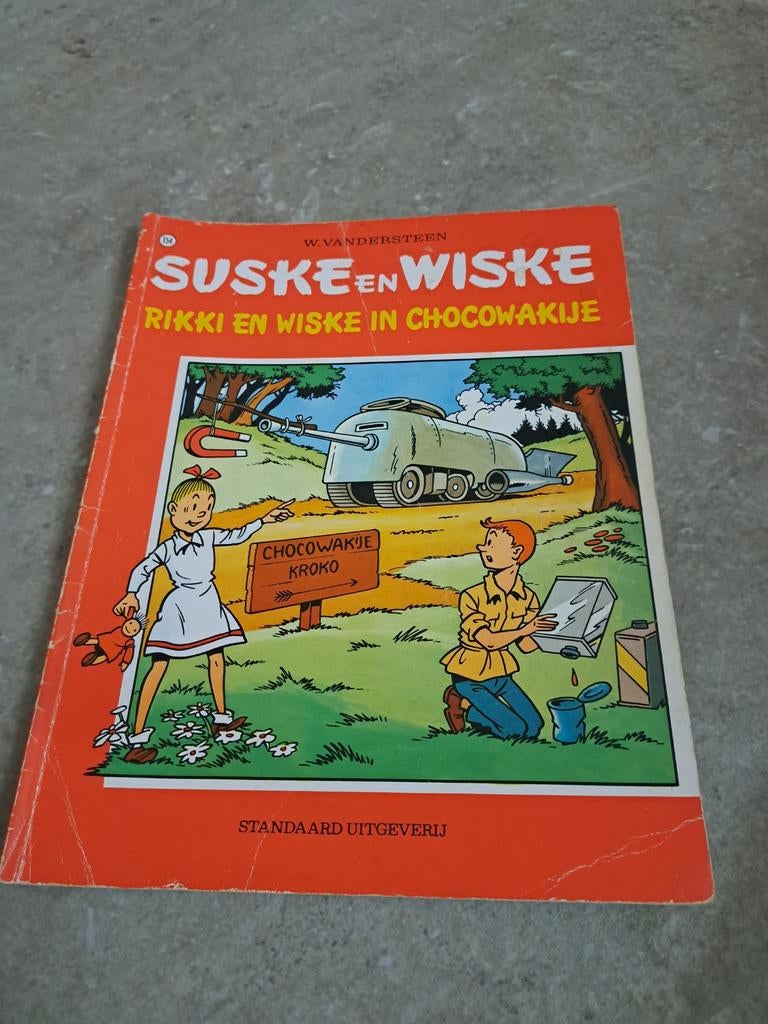 Suske en wiske strip rikki en wiske in chocowakije, Boeken, Gelezen, Willy Vandersteen, Eén stripboek, Ophalen of Verzenden