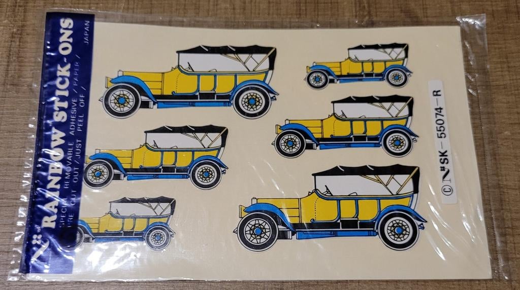 Oude stickers: oldtimers - Rainbow stick-ons (nieuw!), Ophalen of Verzenden, Nieuw, Auto of Motor