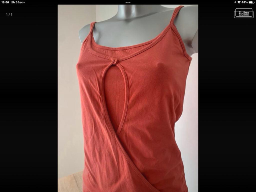Topje koraal, Sans manches, Taille 38/40 (M), Enlèvement ou Envoi, Autres couleurs