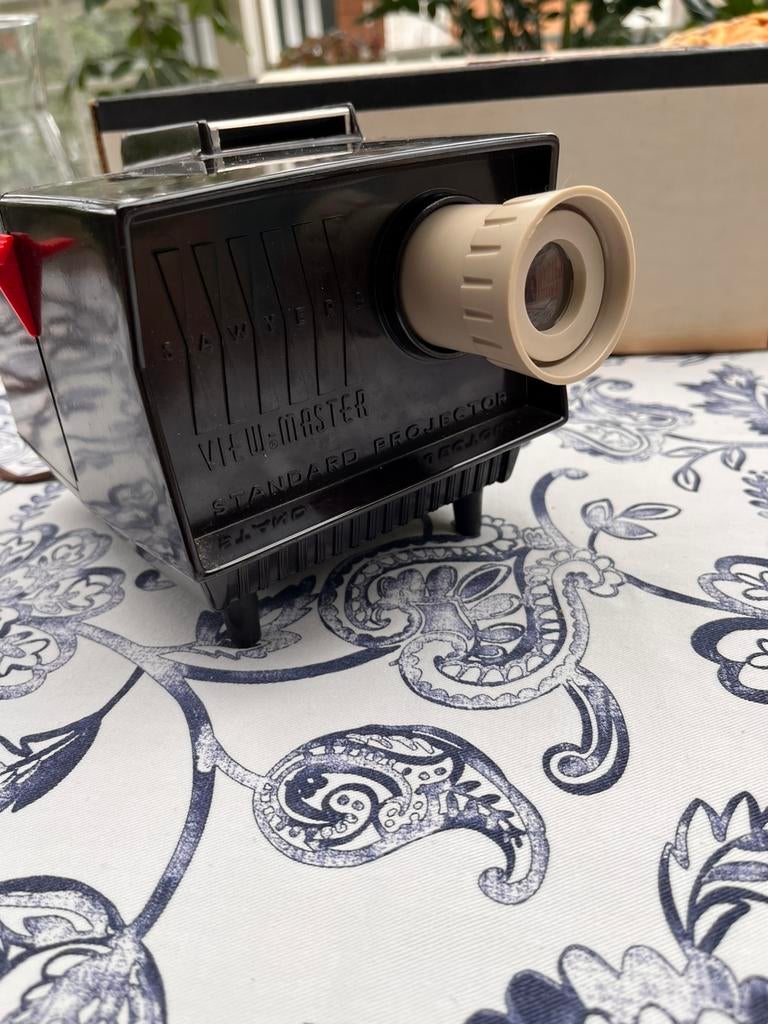 originele View-Master met projector, reels & doos, Verzamelen, Ophalen of Verzenden, Gebruikt