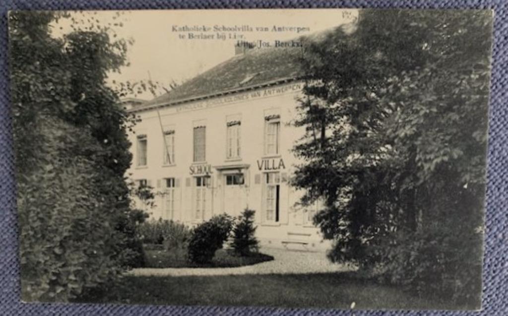 BERLAER près de Lierre - Villa de l'école catholique c. Anve, Enlèvement ou Envoi, Avant 1920, Affranchie, Anvers