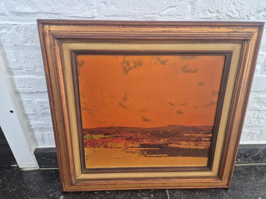 Schilderij te koop  van de leie, Antiek en Kunst, Kunst | Schilderijen | Klassiek, Ophalen