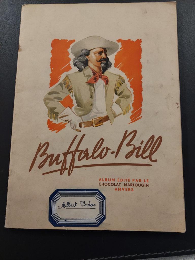 rare album CHROMOS - chocolat MARTOUGIN anvers- buffalo bill, Enlèvement ou Envoi, Utilisé