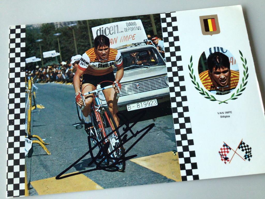 Wielerkaart team sonolor lucien van impe signe, Verzenden