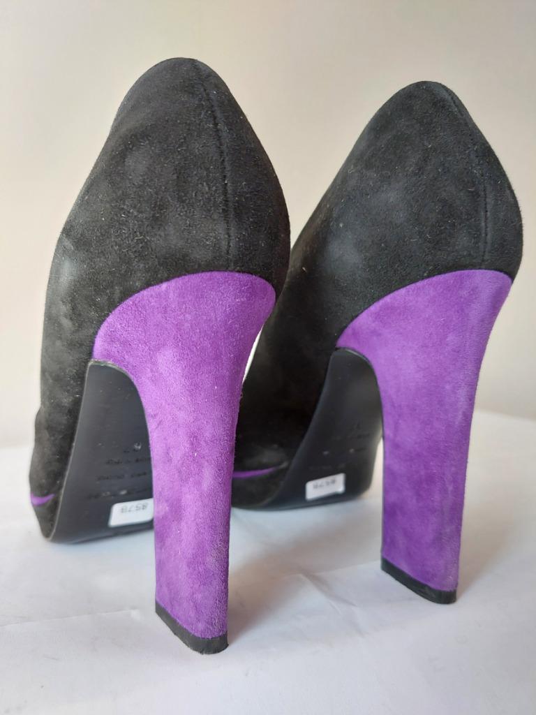 857B* SERGIO ROSSI luxe volleren pumps (37), Pumps, Sergio Rossi, Verzenden, Zwart