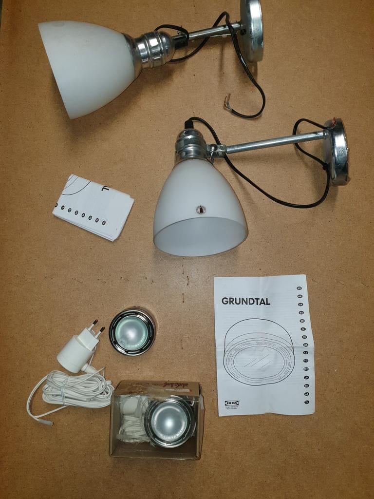 Lampes, projecteurs, luminaires divers - ikea, Enlèvement ou Envoi, Comme neuf, Verre